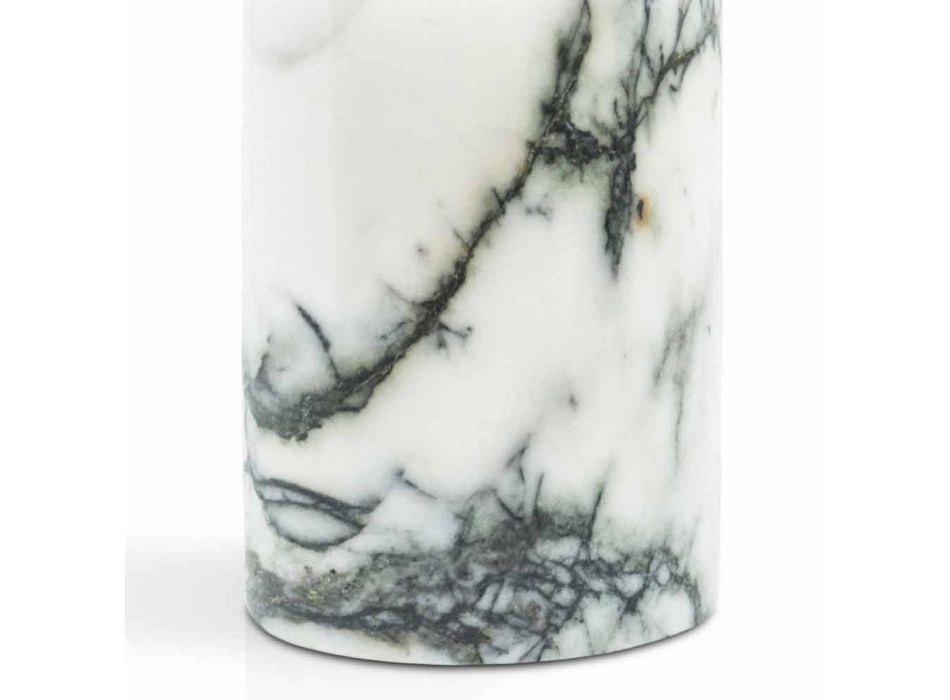Sæbeholder til badeværelse i Paonazzo Marble of Made in Italy Design - Curt Viadurini