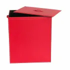 Vasketøjskurv i læder med en rektangulær base design Peter Viadurini