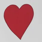 Moderne lædervaske kurv lavet i Italien Adele, hjerteindsats Viadurini