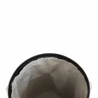 Oval vasketøjskurv i Riky regenereret læder lavet i Italien Viadurini