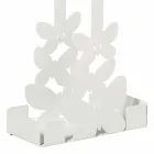 Dobbelt kop holder i hvidt, beige eller elfenben jern fremstillet i Italien - Leiden Viadurini