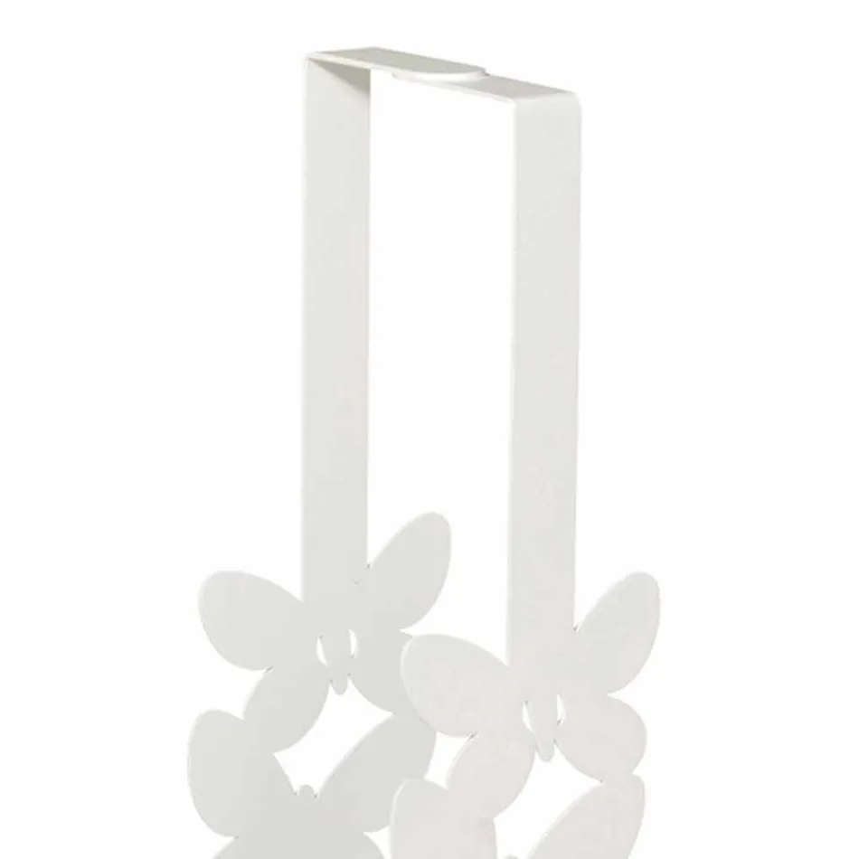 Dobbelt kop holder i hvidt, beige eller elfenben jern fremstillet i Italien - Leiden Viadurini