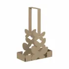 Dobbelt kop holder i hvidt, beige eller elfenben jern fremstillet i Italien - Leiden Viadurini