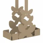 Dobbelt kop holder i hvidt, beige eller elfenben jern fremstillet i Italien - Leiden Viadurini