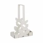 Dobbelt kop holder i hvidt, beige eller elfenben jern fremstillet i Italien - Leiden Viadurini