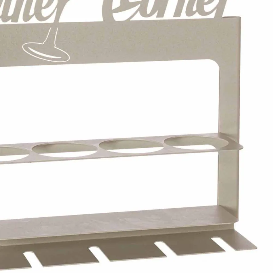 Håndlavet flaskeholder i ædle jern Fremstillet i Italien - Maste Viadurini