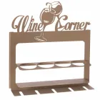 Håndlavet flaskeholder i ædle jern Fremstillet i Italien - Maste Viadurini