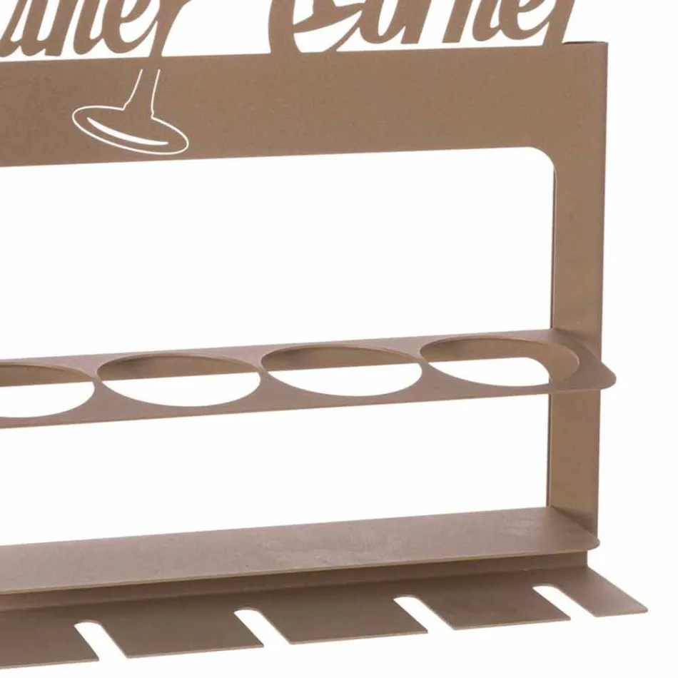 Håndlavet flaskeholder i ædle jern Fremstillet i Italien - Maste Viadurini