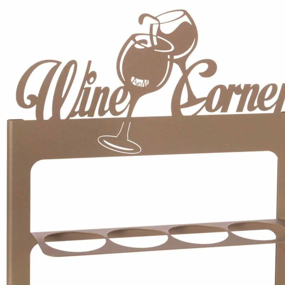 Håndlavet flaskeholder i ædle jern Fremstillet i Italien - Maste Viadurini