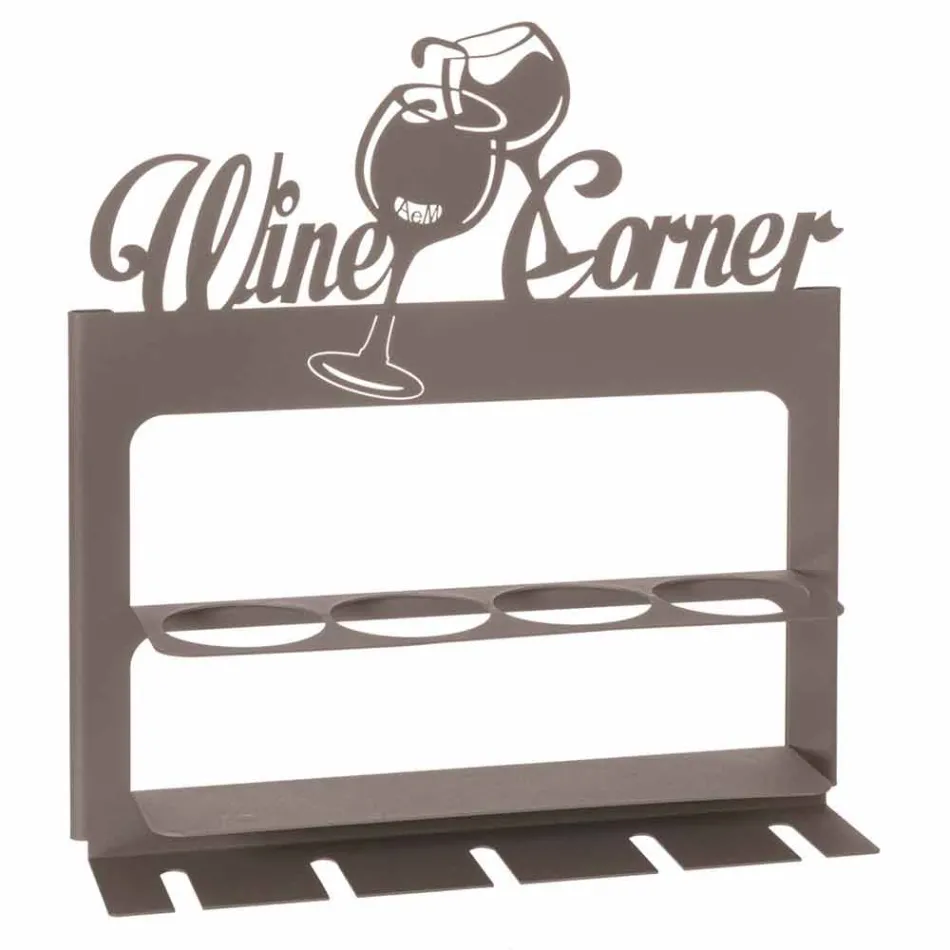 Håndlavet flaskeholder i ædle jern Fremstillet i Italien - Maste Viadurini