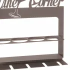 Håndlavet flaskeholder i ædle jern Fremstillet i Italien - Maste Viadurini