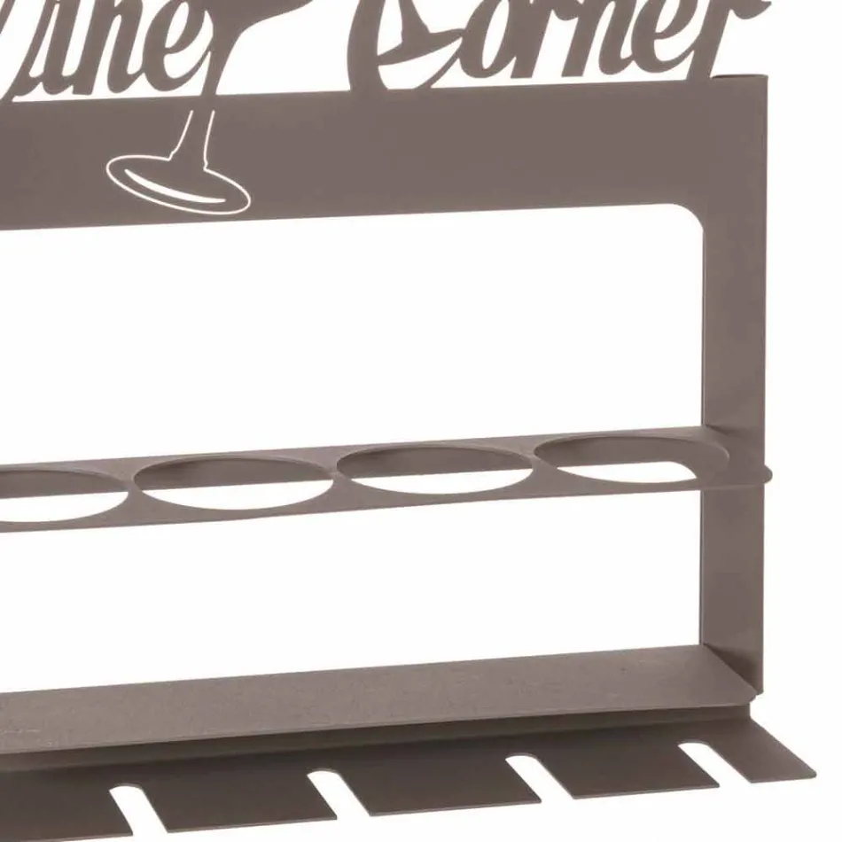 Håndlavet flaskeholder i ædle jern Fremstillet i Italien - Maste Viadurini