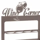 Håndlavet flaskeholder i ædle jern Fremstillet i Italien - Maste Viadurini