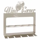 Håndlavet flaskeholder i ædle jern Fremstillet i Italien - Maste Viadurini