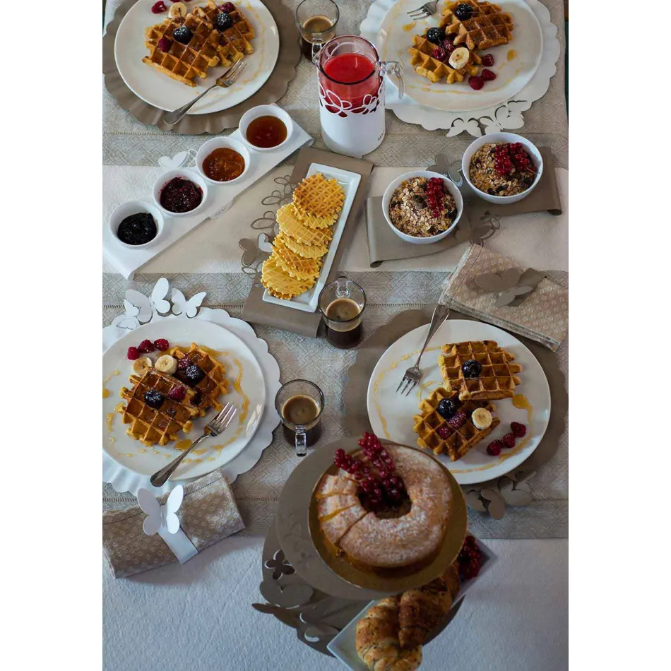 Moderne flaskeholder i hvidt, beige eller elfenben jern fremstillet i Italien - Leiden Viadurini