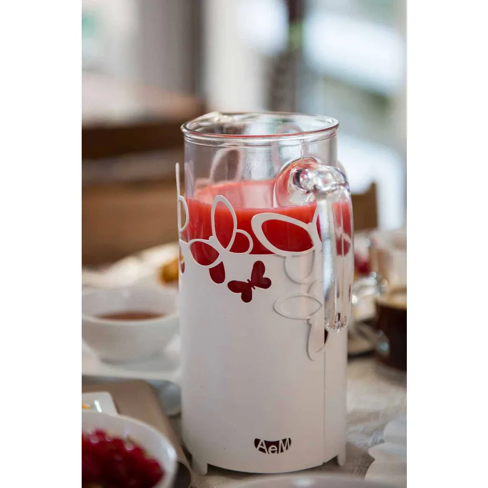 Moderne flaskeholder i hvidt, beige eller elfenben jern fremstillet i Italien - Leiden Viadurini