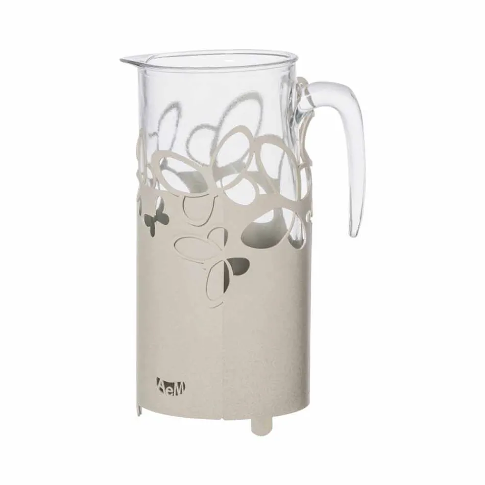 Moderne flaskeholder i hvidt, beige eller elfenben jern fremstillet i Italien - Leiden Viadurini