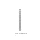 Vægvinflaskeholder i gennemsigtig akrylkrystal - Piccolo Viadurini