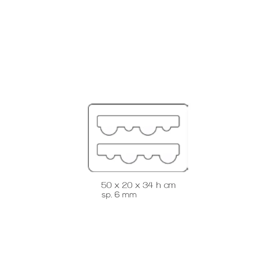 Gulv vinflaskeholder i gennemsigtig akryl krystal - Dappino Viadurini