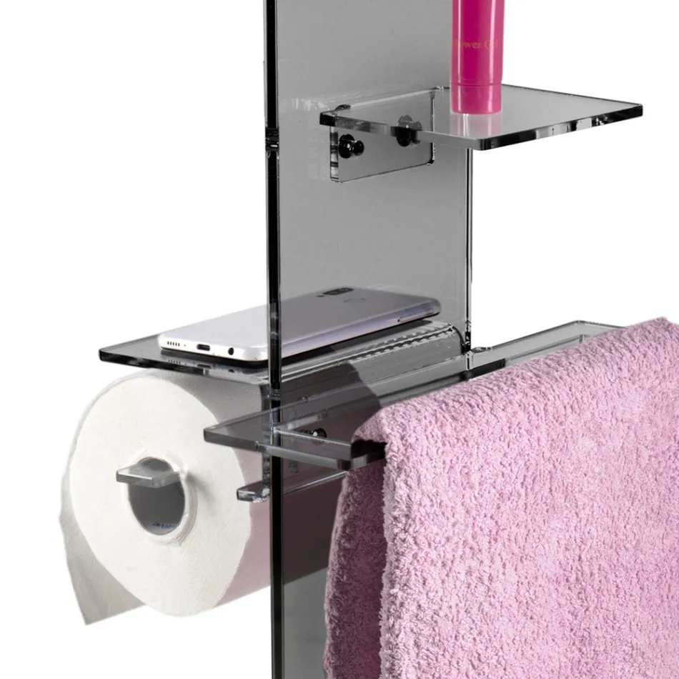 Papirholder, håndklæde og bidet sæbeholder lavet i Italien - Pluto Viadurini