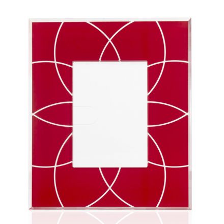 Fotoramme 10x15 cm med farvet plexiglasramme og dekorationer - Kang Viadurini