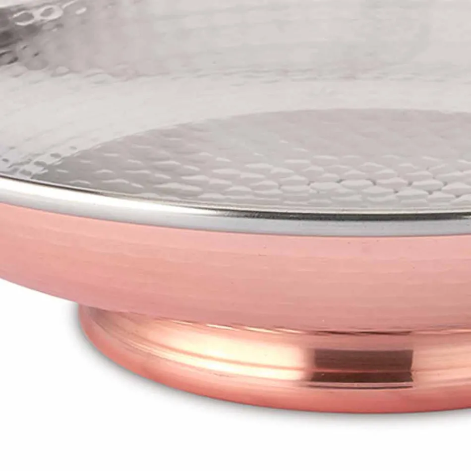 Designbord Frugtskål Håndslagt kobber midtpunkt 28 cm - Terraemare Viadurini