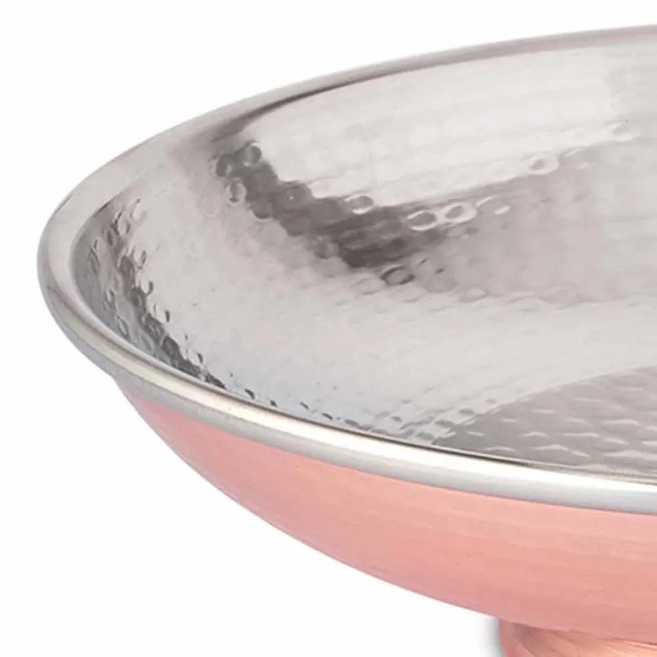 Designbord Frugtskål Håndslagt kobber midtpunkt 28 cm - Terraemare Viadurini