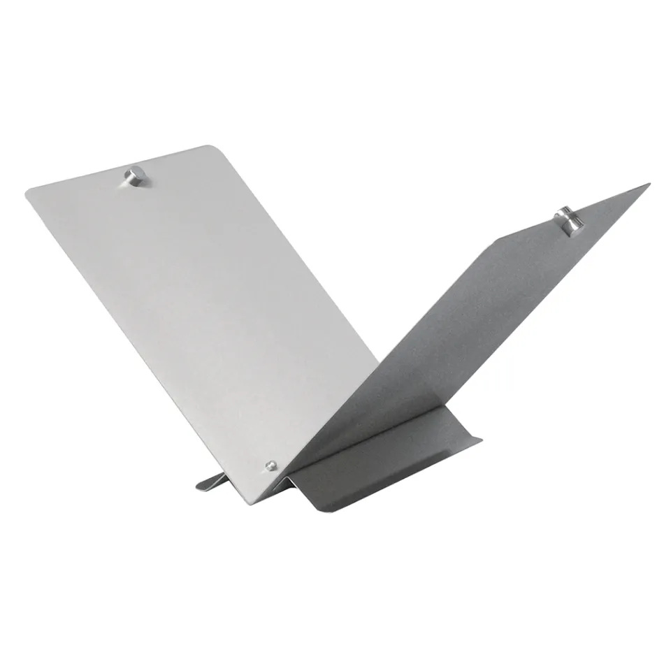 Træholder i form af en åben bog i metal eller stål Fremstillet i Italien - Falco Viadurini