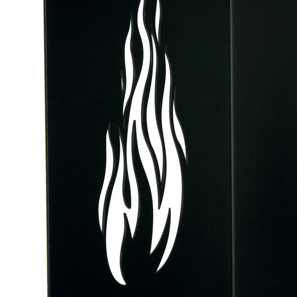 Træholder med hjul og øverste skuffe Made in Italy - Polare Viadurini