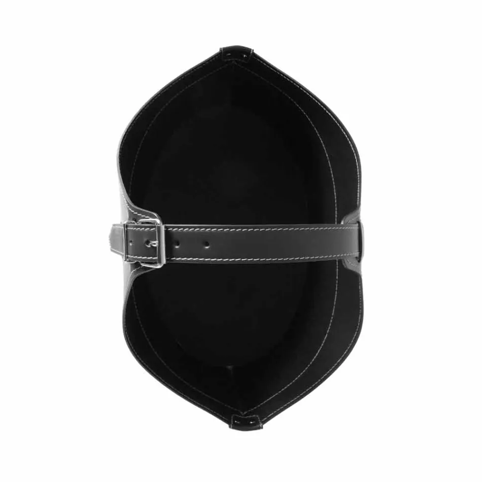 Portalegna fra interiør med hjul i en moderne regenereret læder Fabia Viadurini