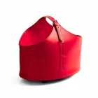 Portalegna fra interiør med hjul i en moderne regenereret læder Fabia Viadurini