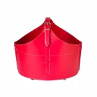 Portalegna fra interiør med hjul i en moderne regenereret læder Fabia Viadurini