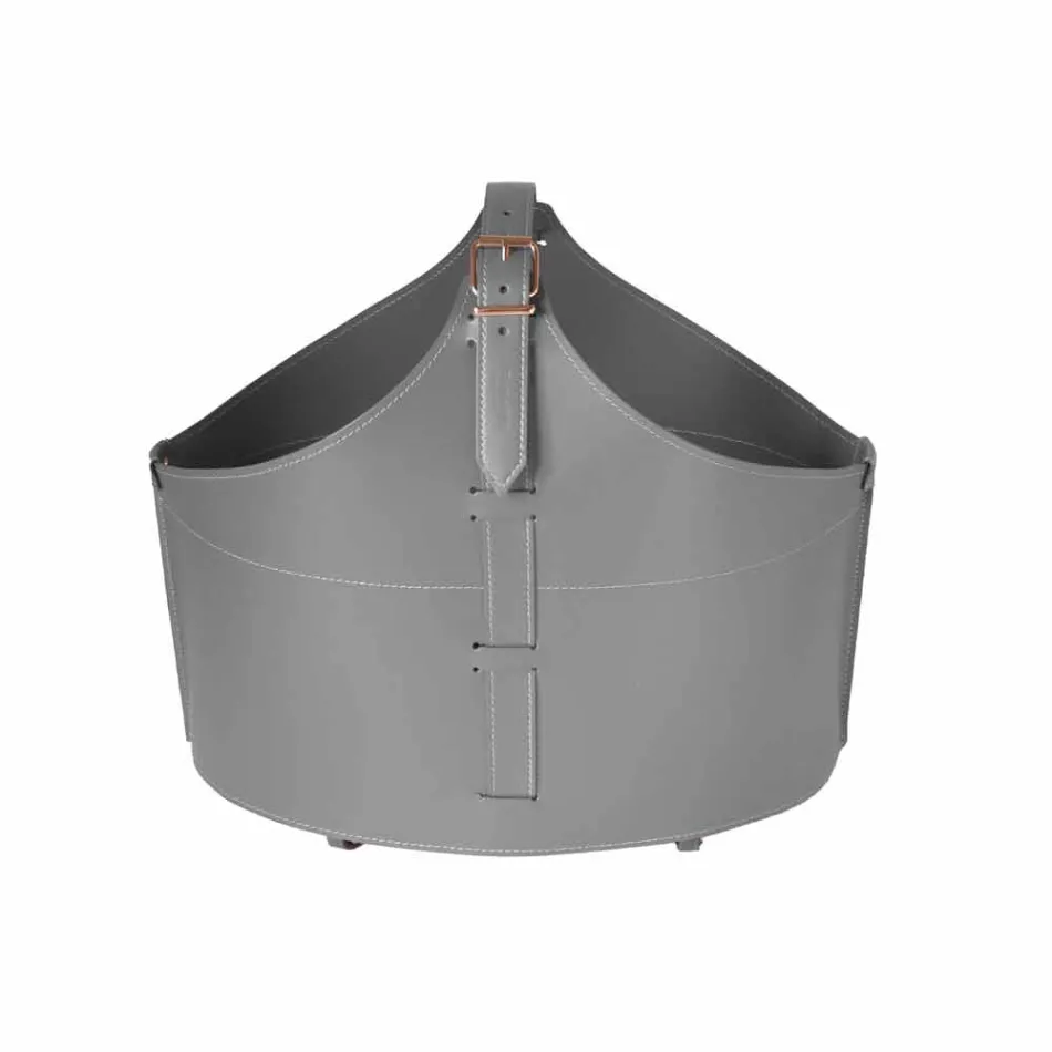 Portalegna fra interiør med hjul i en moderne regenereret læder Fabia Viadurini