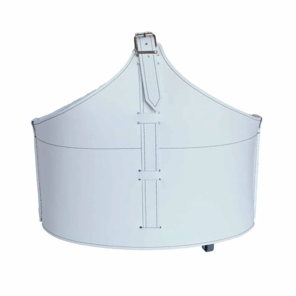 Portalegna fra interiør med hjul i en moderne regenereret læder Fabia Viadurini