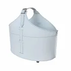 Portalegna fra interiør med hjul i en moderne regenereret læder Fabia Viadurini