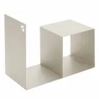 Indendørs træholder i farvet stål med sofabord fremstillet i Italien - Cecio Viadurini