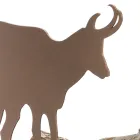 Indendørs brændeholder i brunt stål fremstillet i Italien med værktøjer - Volturno Viadurini