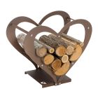 Indendørs træholder i brunt stål fremstillet i Italien - kærlighed Viadurini