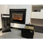 Moderne indendørs tømmerholder i sort stål fremstillet i Italien - Libeccio Viadurini