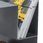 Design træholder til indendørs i gråt stål lavet i Italien - Tramontana Viadurini