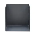 Brændeholder i sortmalet stål Made in Italy - Fiamme Viadurini