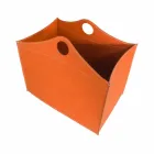 Portalegna bundet læder med WoodBag hjul lavet i Italien Viadurini