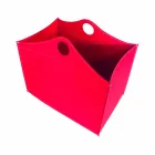 Portalegna bundet læder med WoodBag hjul lavet i Italien Viadurini