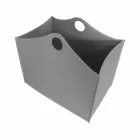 Portalegna bundet læder med WoodBag hjul lavet i Italien Viadurini