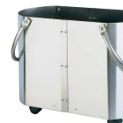 Træholder i forskellige finish med 2 sidehåndtag Made in Italy - Impala Viadurini