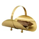 Messing træ holder med håndtag og 4 fod Made in Italy - Tiger Viadurini