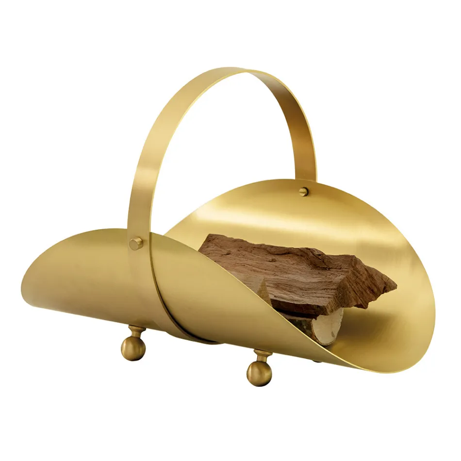 Messing træ holder med håndtag og 4 fod Made in Italy - Tiger Viadurini