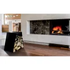 Moderne gulvstammeholder i lakeret stål fremstillet i Italien - Demetra Viadurini