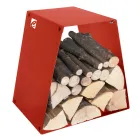 Moderne gulvstammeholder i lakeret stål fremstillet i Italien - Demetra Viadurini