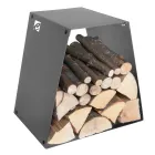 Moderne gulvstammeholder i lakeret stål fremstillet i Italien - Demetra Viadurini